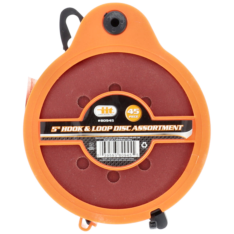 IIT 45pc 5'' HOOK & LOOP DISC ASST.