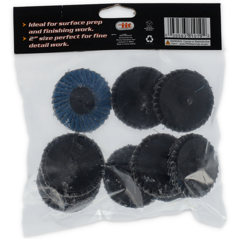 IIT 2'' 24 GRIT FLAP WHEEL- 10pc