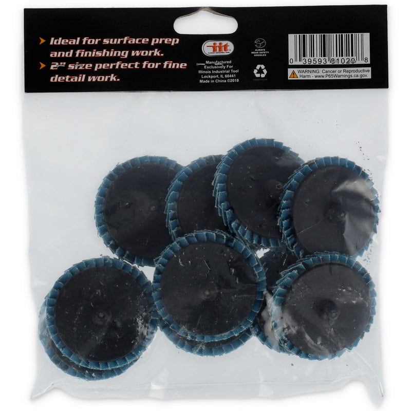 IIT 2'' 40 GRIT FLAP WHEEL- 10pc