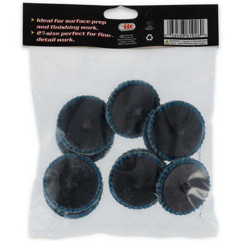 IIT 2''80 GRIT FLAP WHEEL- 10pc