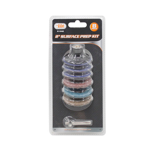 IIT 8PC 2'' SURFACE PREP KIT WITH MANDREL