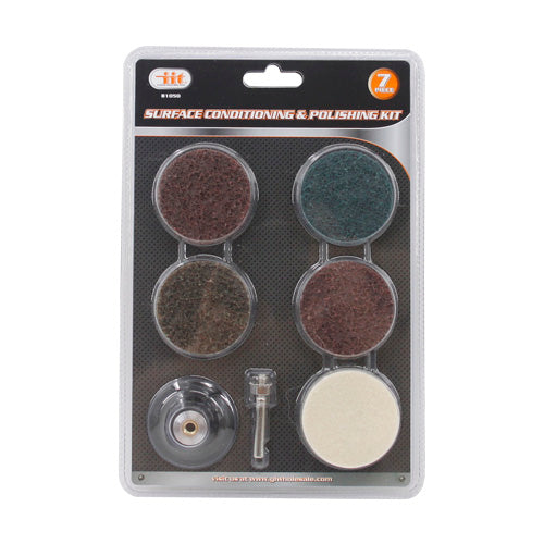 IIT 7PC SURFACE CONDITIONING & POLISHING KIT WITH MANDREL