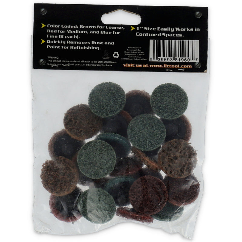 IIT 24pc 1'' SURFACE PREP DISCS