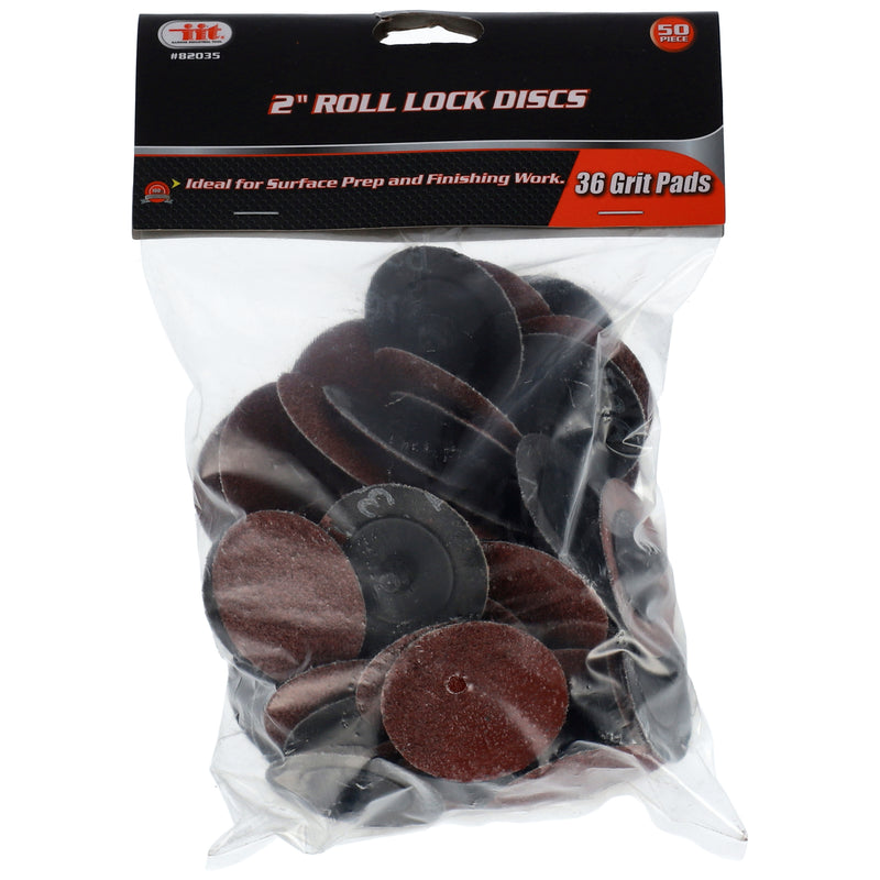 IIT 50pc 2'' ROLL LOCK DISC 36 GRIT