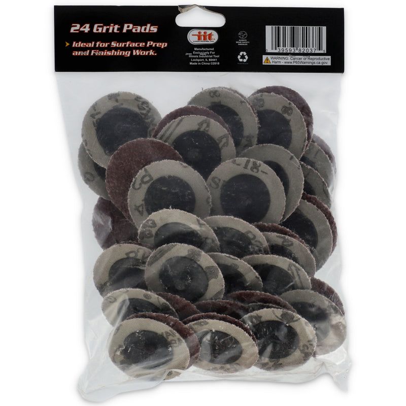 IIT 50pc 2'' ROLL LOCK DISC 24 GRIT