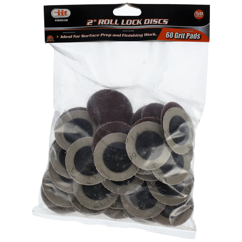 IIT 50pc 2'' ROLL LOCK DISC 60 GRIT