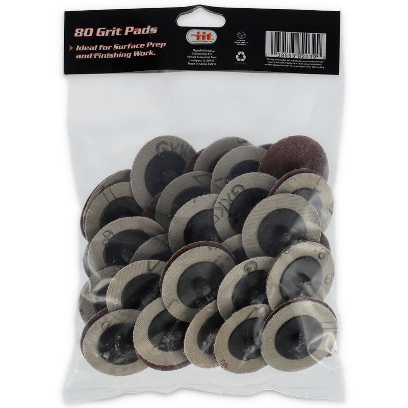 82039-IIT 50pc 2'' ROLL LOCK DISC 80 GRIT