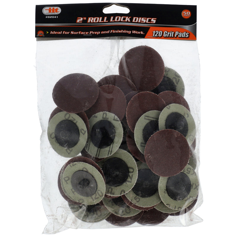 IIT 50pc 2'' ROLL LOCK DISC 120grit