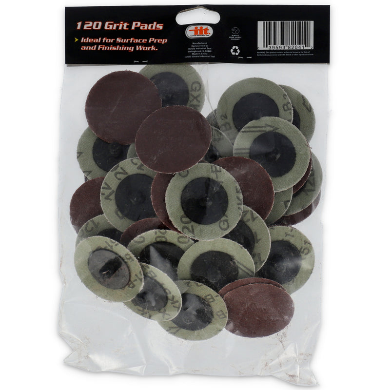 IIT 50pc 2'' ROLL LOCK DISC 120grit