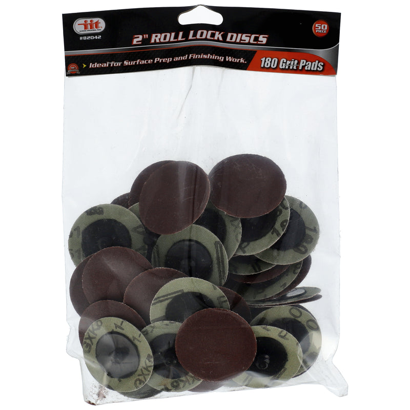 IIT 50pc 2'' ROLL LOCK DISC 180grit