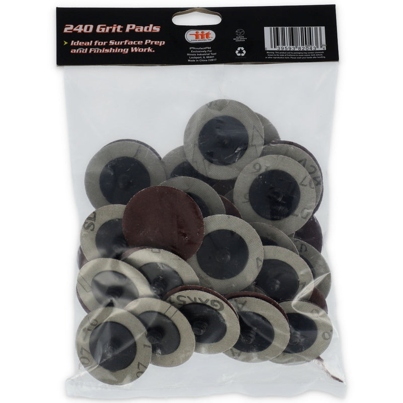 IIT 50pc 2'' ROLL LOCK DISC 240GRIT