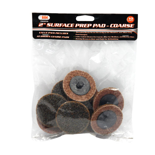 IIT 10pc 2'' SURF PREP PAD -COARSE