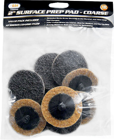 IIT 10pc 2'' SURF PREP PAD -COARSE