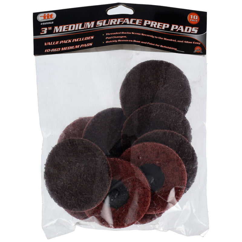 IIT 10pc 3'' MEDIUM SURFACE PREP PADS