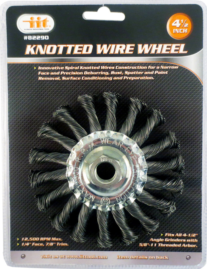 IIT 4-1/2'' KNOTTED WIRE WHEEL