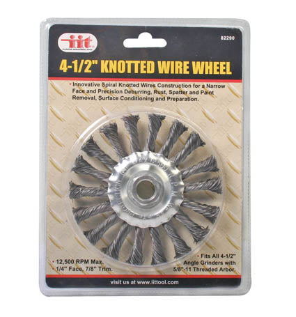 IIT 4-1/2'' KNOTTED WIRE WHEEL
