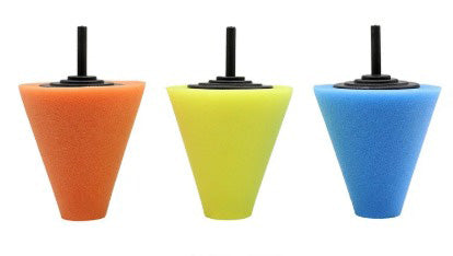 IIT 3PC HUB POLISHING CONE SET WITH 1/4'' QUICK CHANGE SHANK