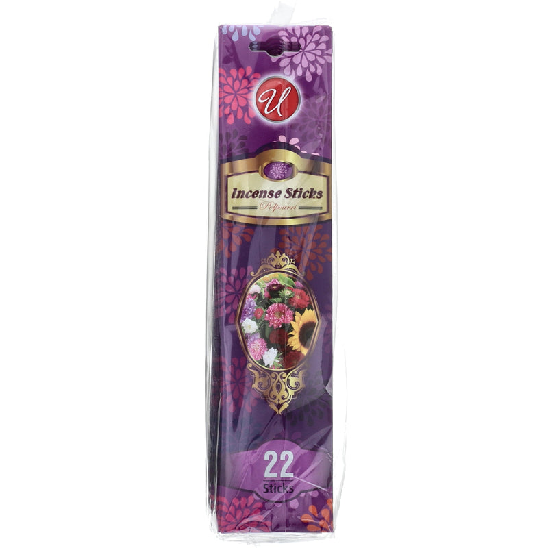 22ct INCENSE STICKS 6 ASSORTED FRAGRANCES