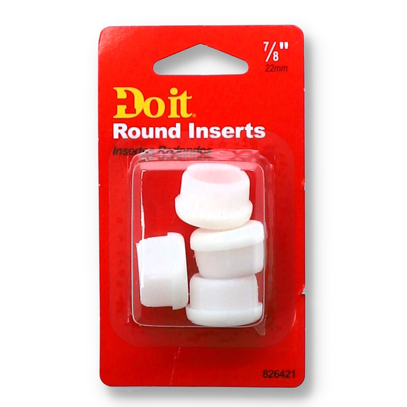 4PK PLASTIC ROUND INSERTS 7/8''
