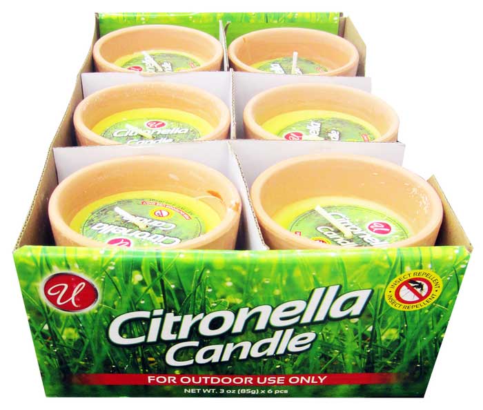 3oz CITRONELLA GARDEN CANDLE TERRACOTTA