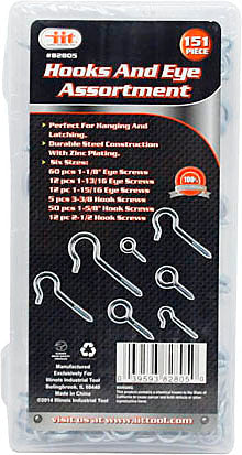 IIT 151pc HOOK & EYE ASSORTMENT