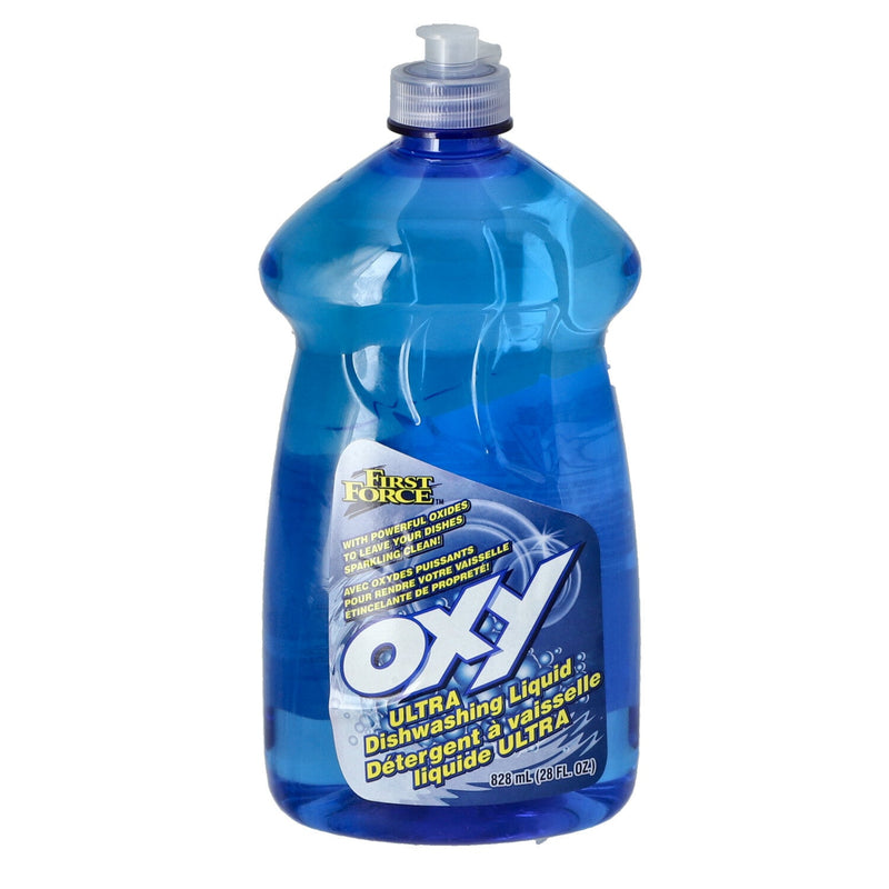 FIRST FORCE 28OZ OXY ULTRA BLUE DISHWASHING LIQUID