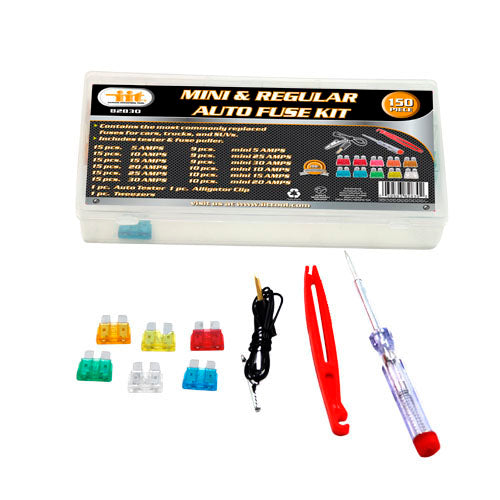 IIT 150pc MINI & REGULAR AUTO FUSES