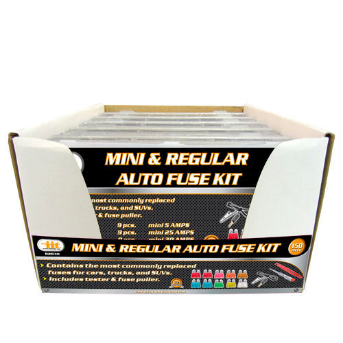 IIT 150pc MINI & REGULAR AUTO FUSES