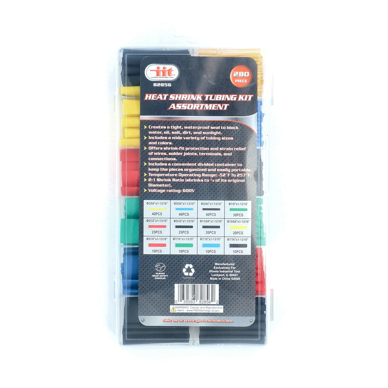 IIT IIT 280PC HEAT SHRINK TUBING KIT ASSORTMENT