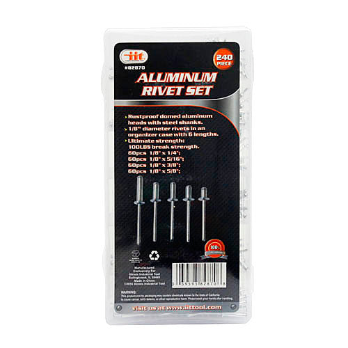 IIT 240pc ALUMINUM RIVET ASST