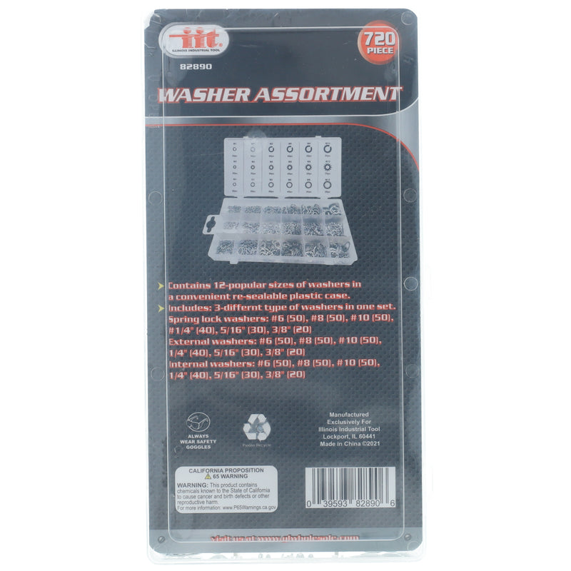 IIT 720pc LOCKING WASHER ASSORTMENT