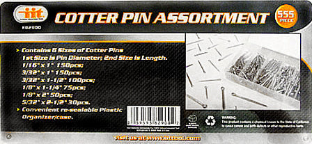 IIT 555 PC COTTER PIN ASSORTMENT