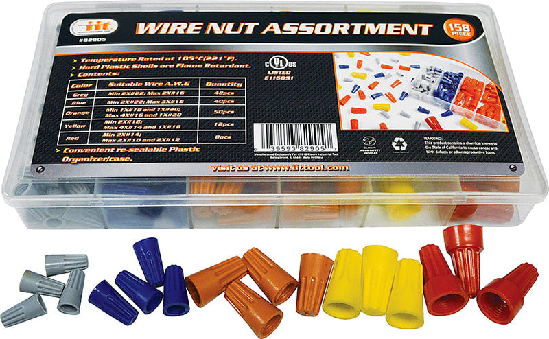 IIT 158pc TWIST ON WIRE CONNECTOR AST.