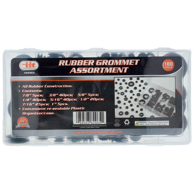 IIT 180pc RUBBER GROMMET ASST