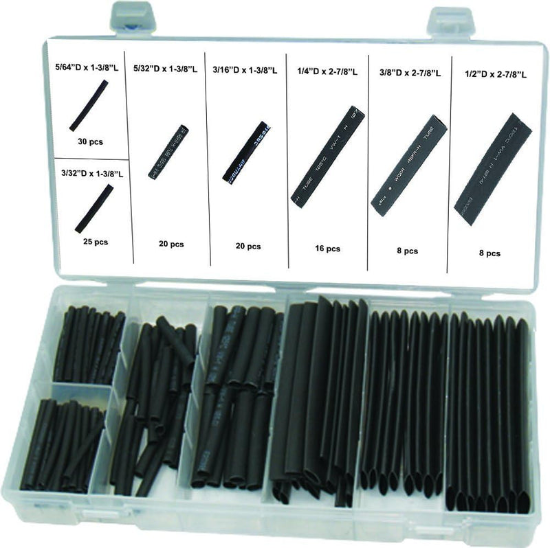 IIT 127pc HEAT SHRINK TUBING AST.