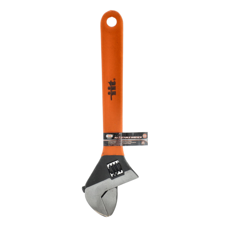 IIT 15'' ADJUSTABLE WRENCH NEON ORANGE GRIP