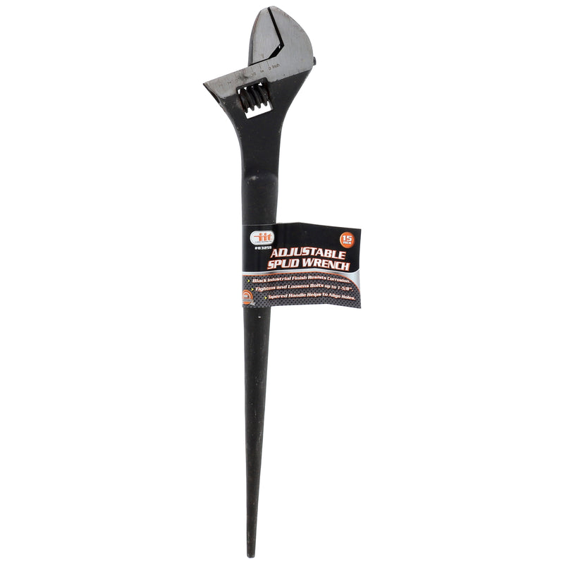 IIT 15'' ADJUSTABLE SPUD WRENCH