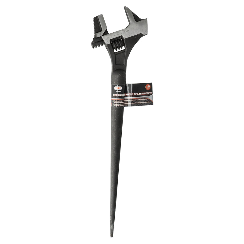 IIT 16'' HAMMER HEAD ADJUSTABLE SPUD WRENCH WITH SCALE