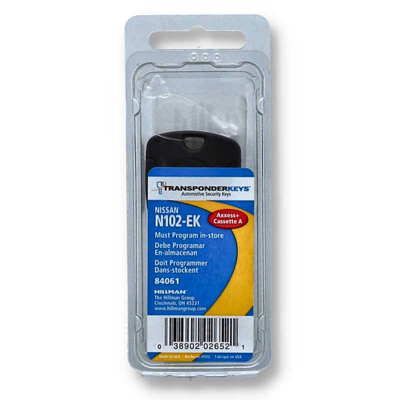 HILLMAN NISSAN N102-EK TRANSPONDER KEY