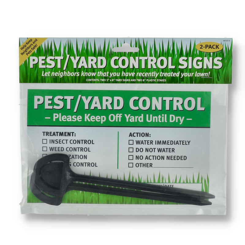 HILLMAN 2PK PEST YARD CONTROL SIGN & STAKE