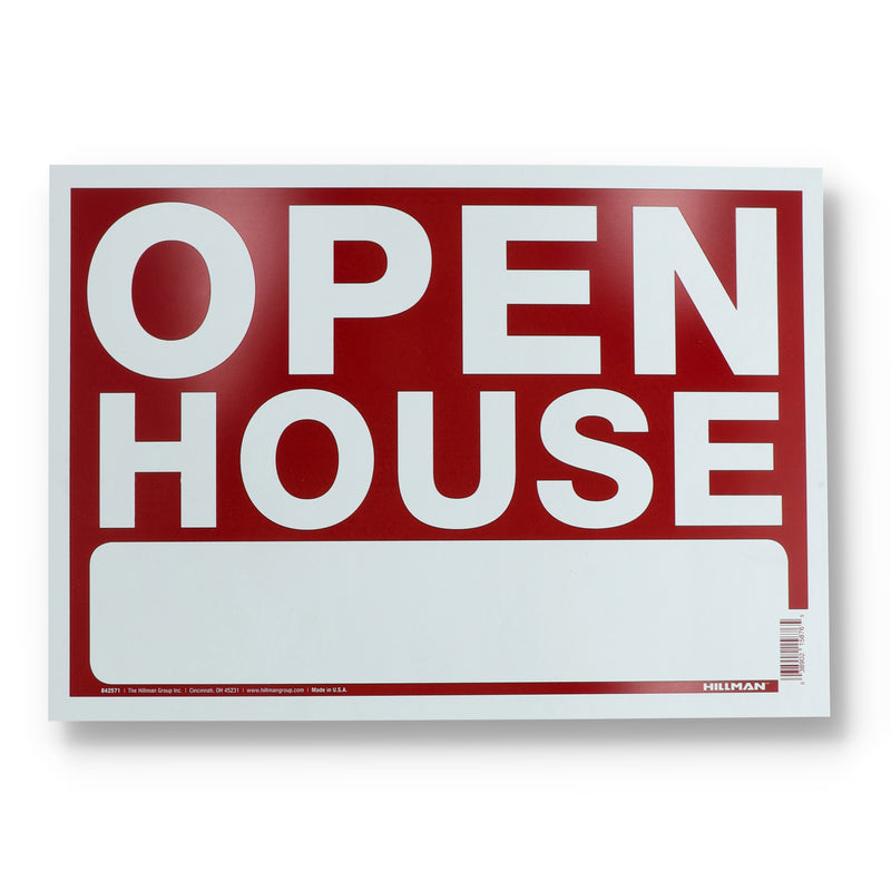 0PEN HOUSE PLASTIC SIGN 10x14''