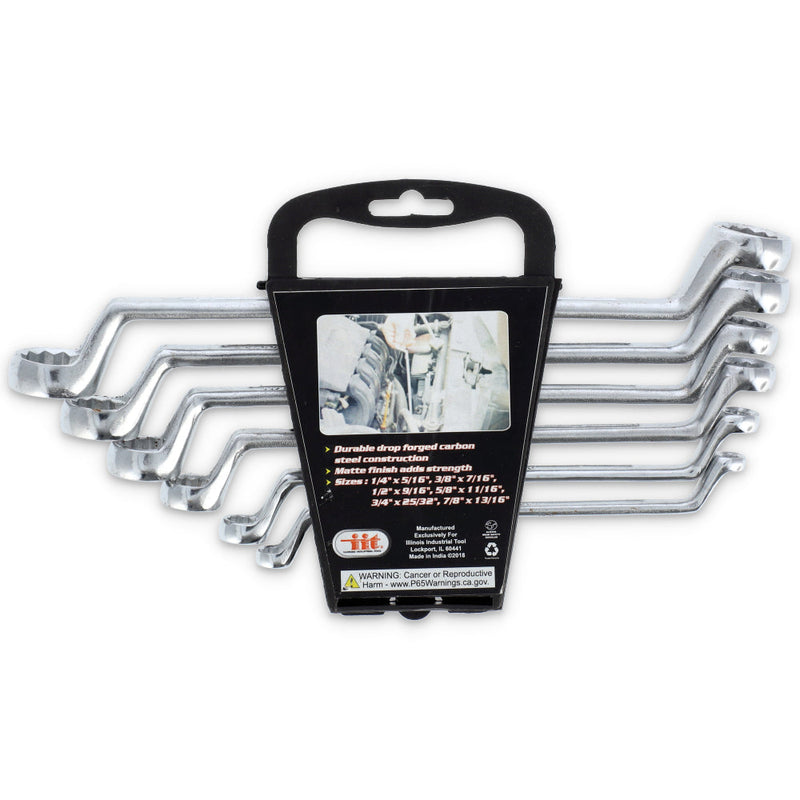 IIT 6pc DEEP OFFSET WRENCH SAE
