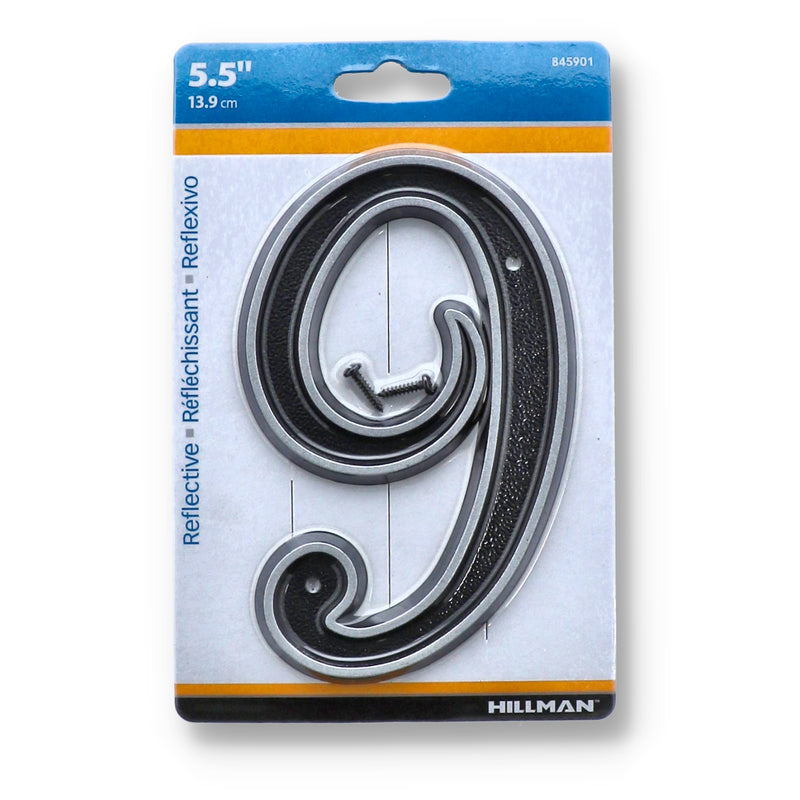 HILLMAN 5.5'' REFLECTIVE #9 SELF-ADHESIVE