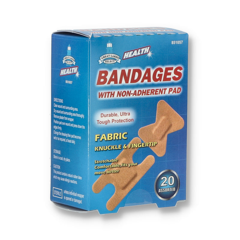 20pk KNUCKLE & FINGERTIP BANDAGES