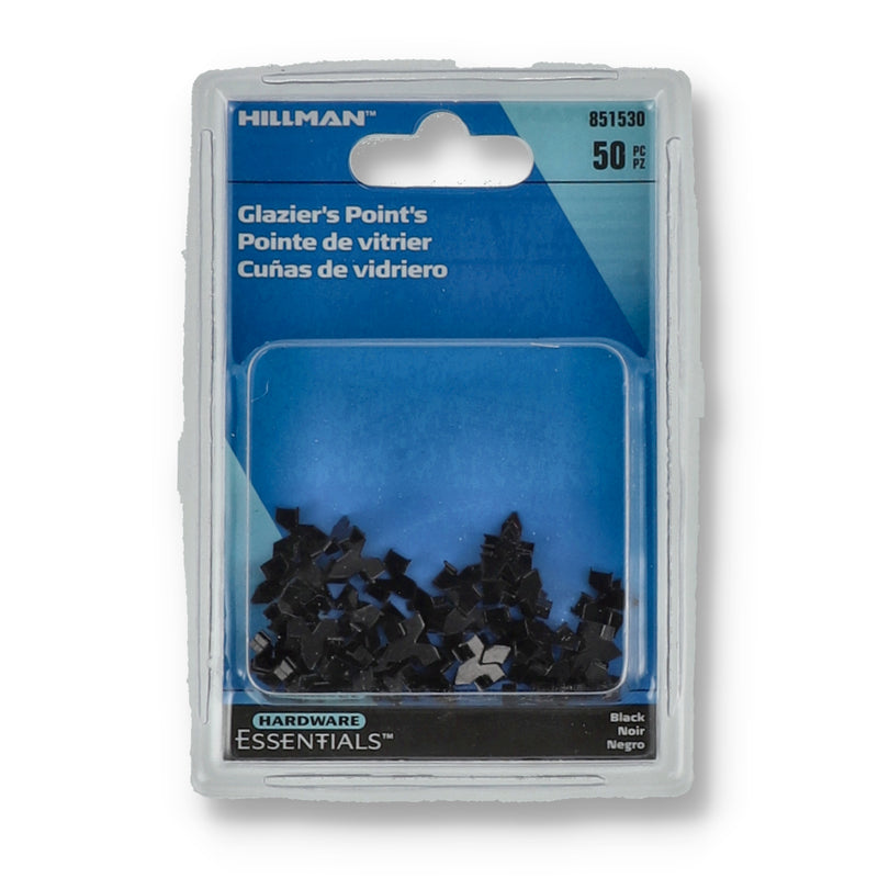 HILLMAN 50PC BLACK GLAZIERS POINTS