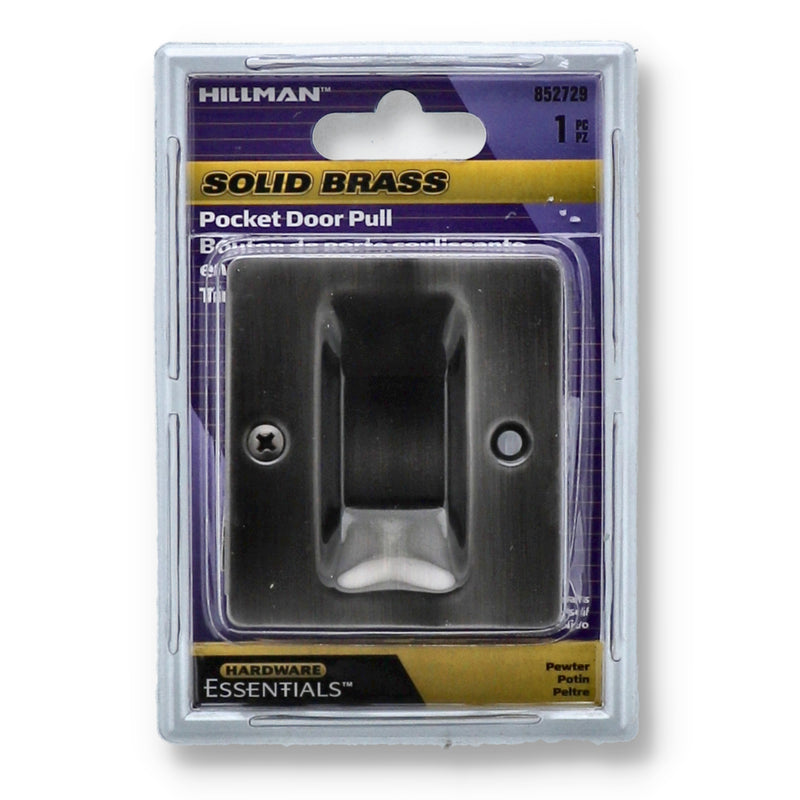 HILLMAN PEWTER POCKET DOOR PULL