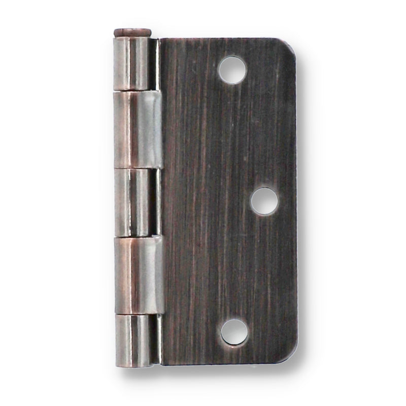 3.5'' DOOR HINGE 1/4'' RC ANTIQUE BRASS BAG & UPC