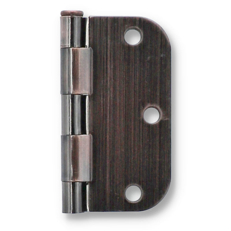 3.5'' DOOR HINGE 1/4'' RC ANTIQUE BRONZE BAG & UPC