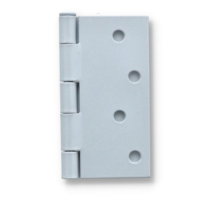 4'' WHITE DOOR HINGE SQUARE CORNERS BAG & UPC