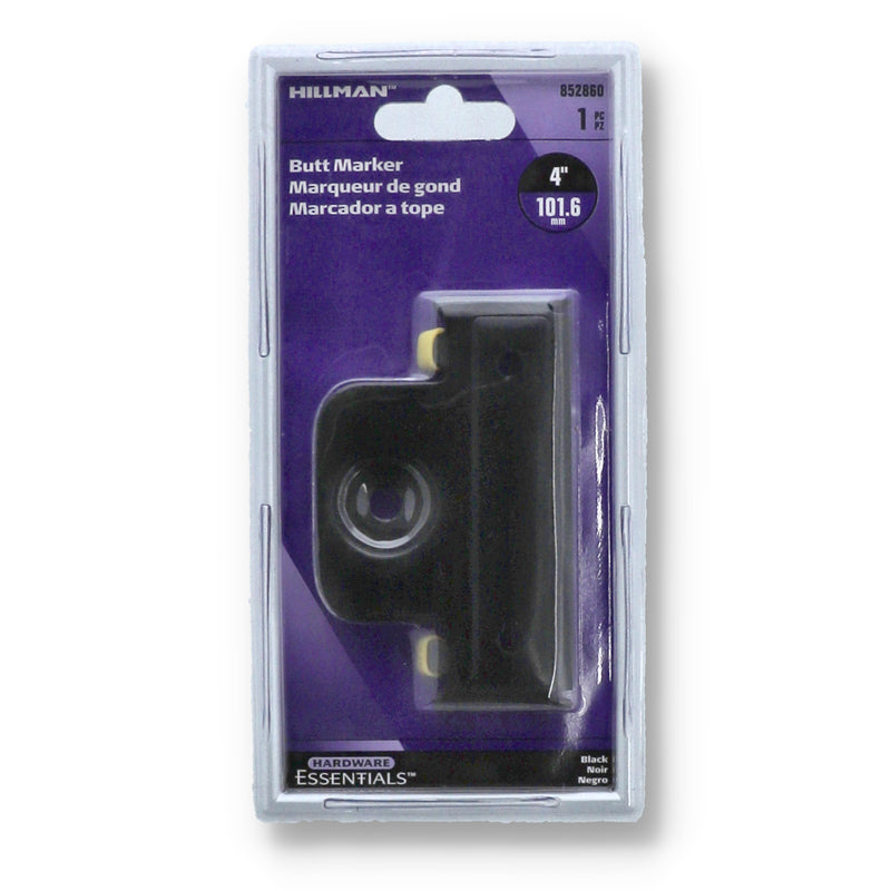 HILLMAN 4'' HINGE MORTISE BUTT MARKER BLACK